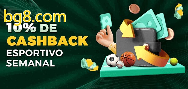 10% de bônus de cashback na bg8.com