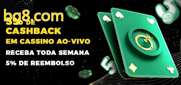Promoções do cassino ao Vivo bg8.com